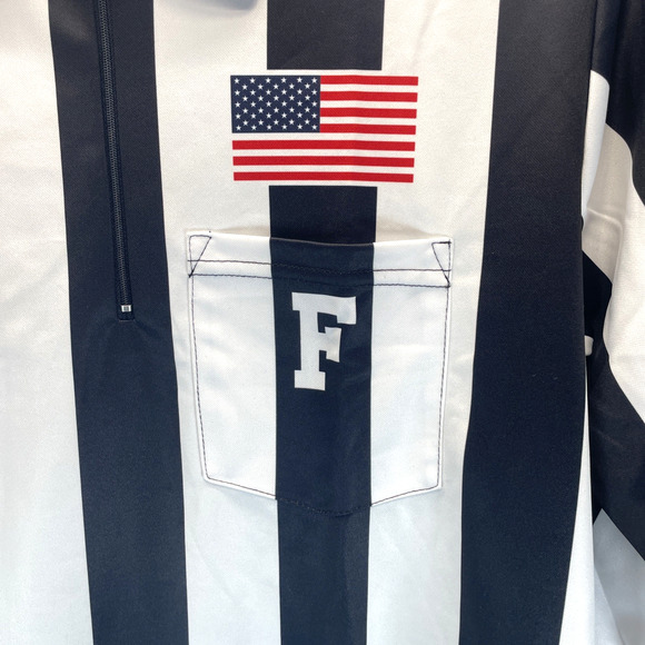 SMITTY Collegiate CFO Football Referee Long Sleeve Shirt Large Performance Mesh - Picture 2 of 7